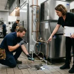 9️⃣ Restaurant and Café Water Losses Before Tourist Season Equipment, Drain Lines, and Floor Drains